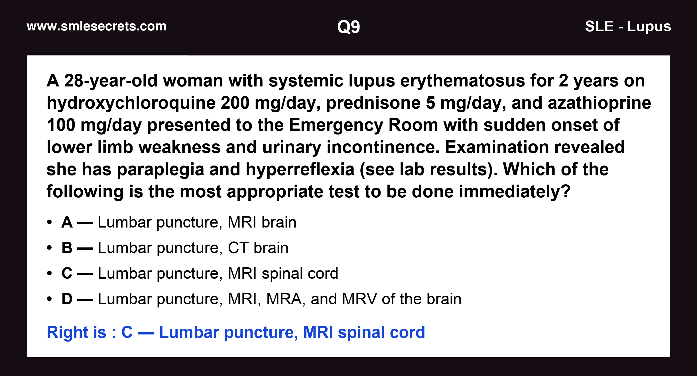 Q9 — SLE - Lupus